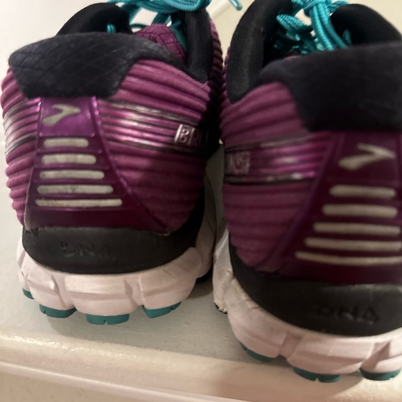 BROOKS 'GHOST 9' Purple Blue Granite Sneakers Size 8 - Picture 3 of 7